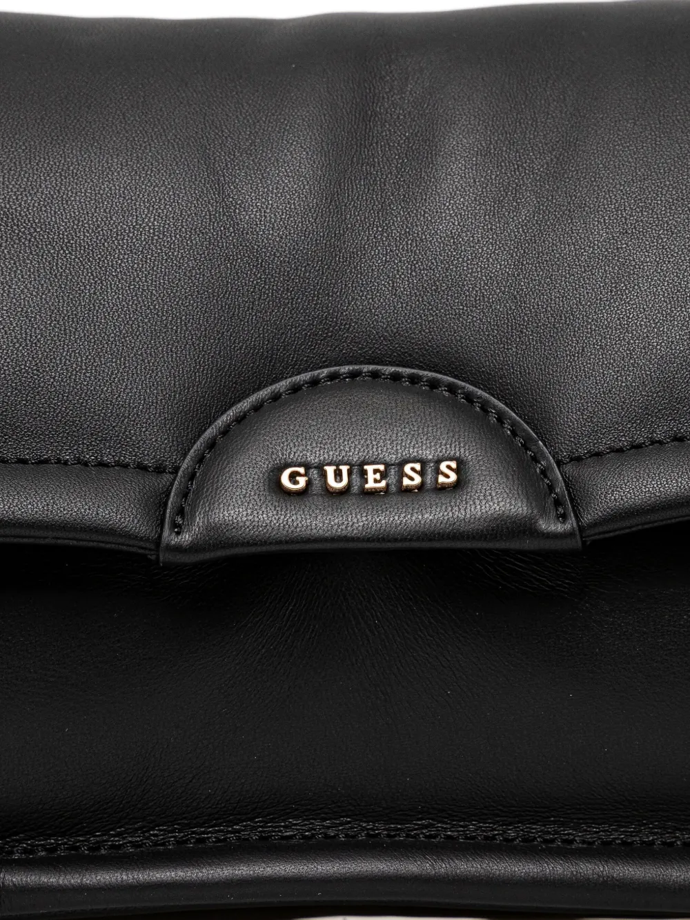 GUESS USA Leren crossbodytas Zwart