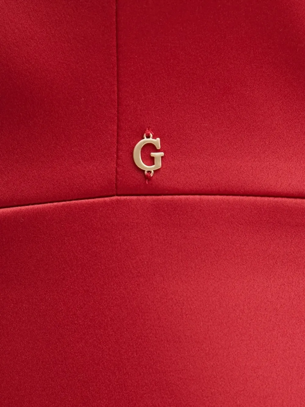 GUESS USA Satijnen mini-jurk met spaghettibandjes Rood
