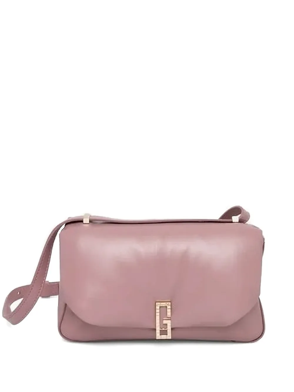 GUESS USA G-logo flap-top satchel Roze