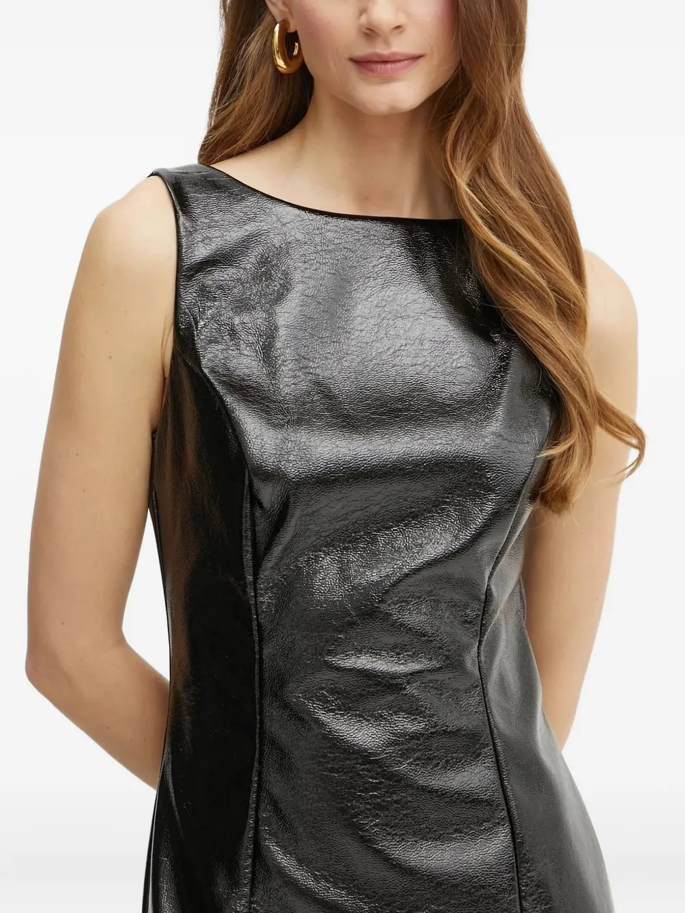 GUESS USA Mouwloze mini-jurk met naadjes Zwart