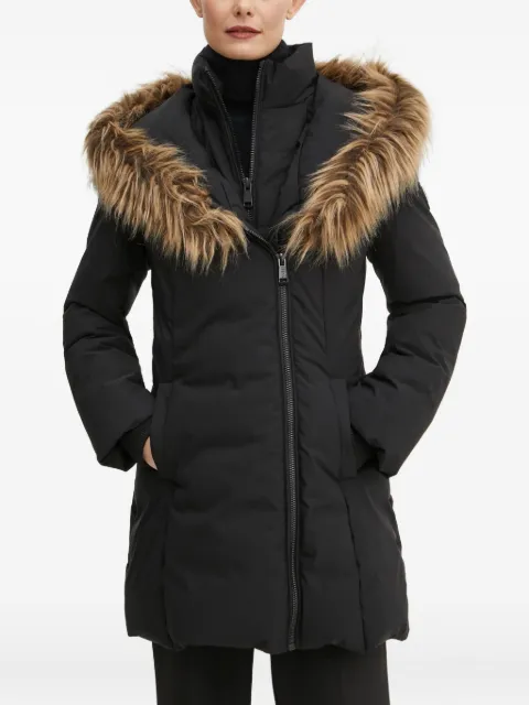 GUESS USA faux-fur hooded coat