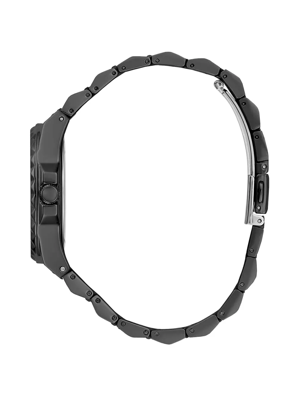 Guess Usa Analogue Crystal-embellished 36mm In Black