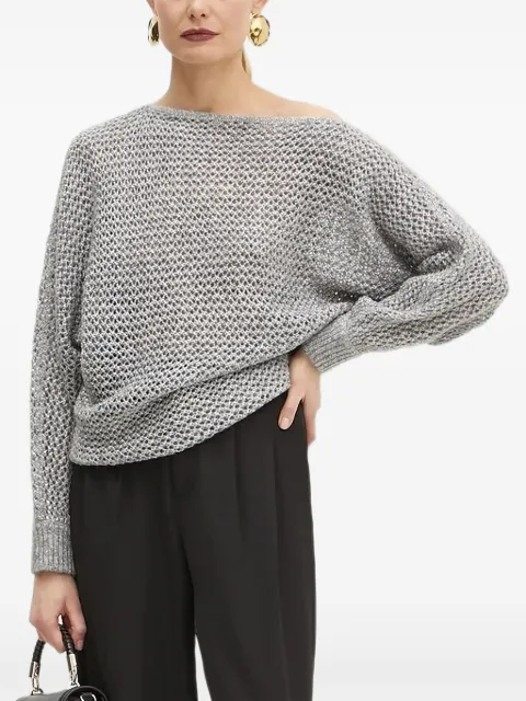 GUESS USA open-shoulder knit sweater