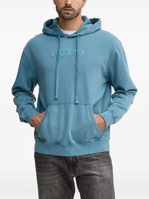GUESS USA embroidered logo hoodie