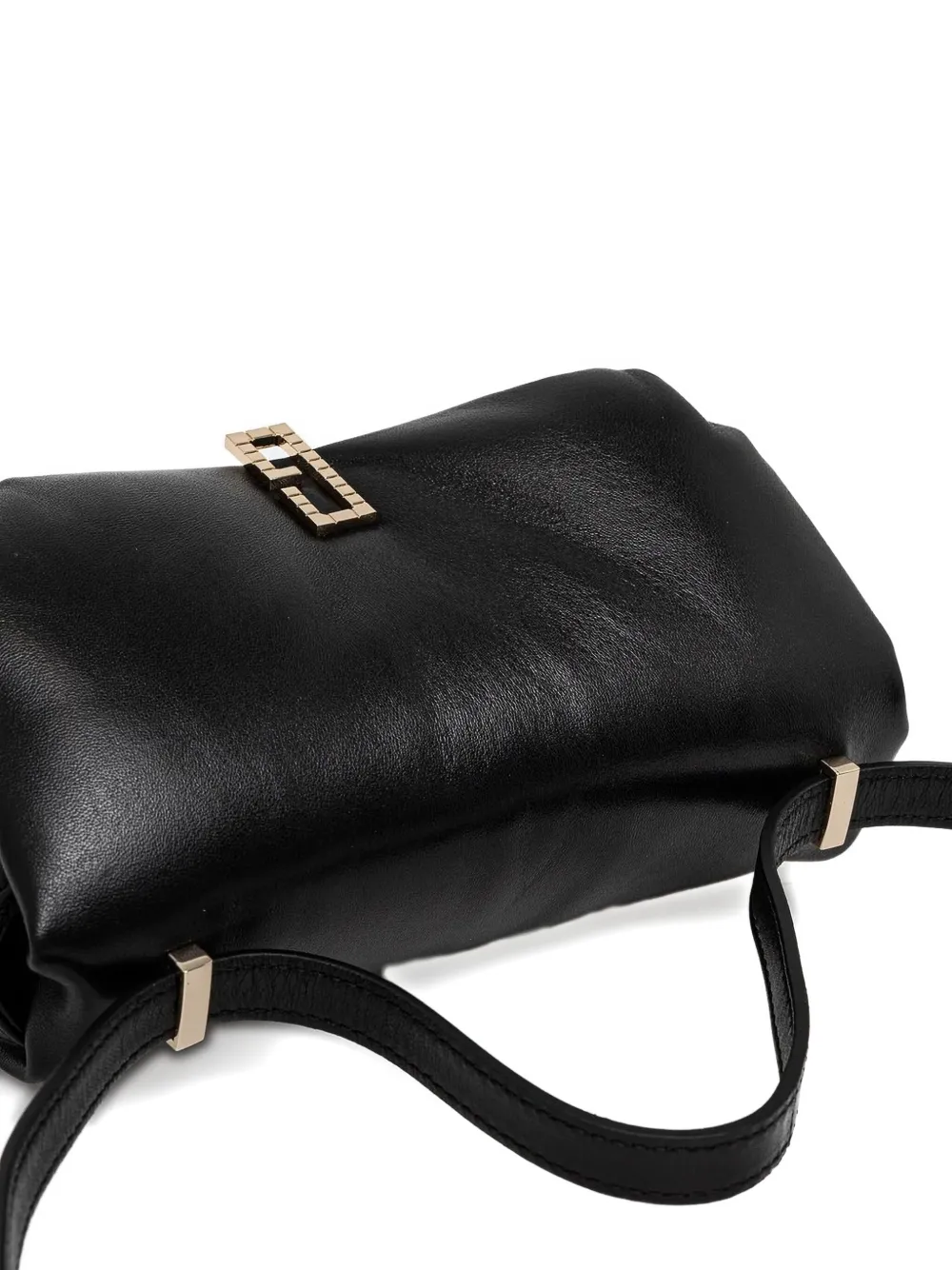 GUESS USA Leren crossbodytas Zwart