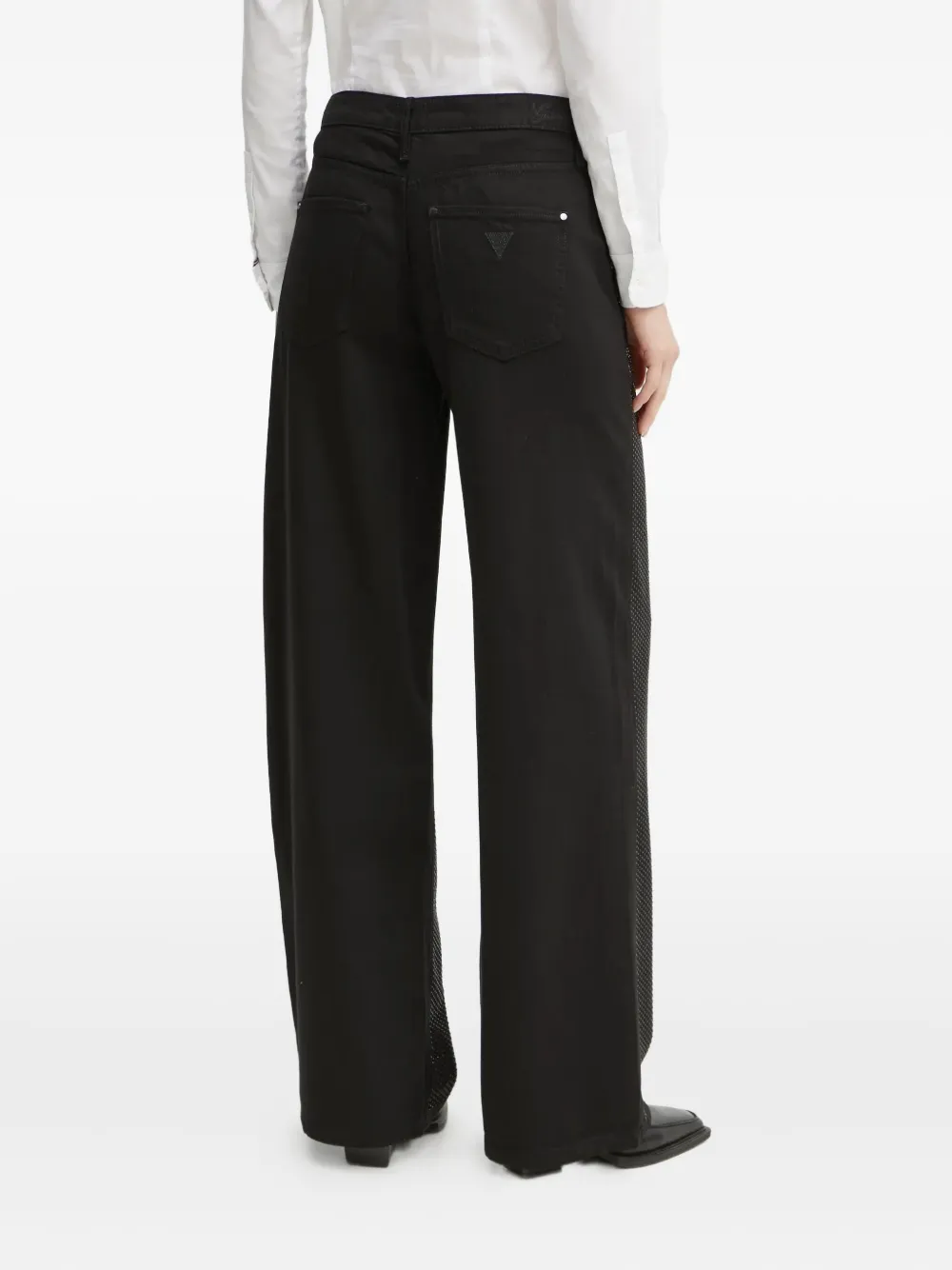 GUESS USA Broek verfraaid met stras Zwart