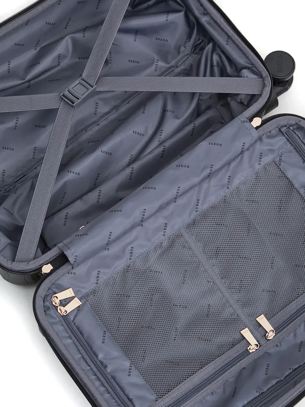 GUESS USA LOGO-PATCH SUITCASE