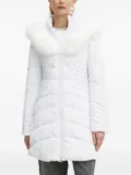 GUESS USA quilted faux-fur coat - White
