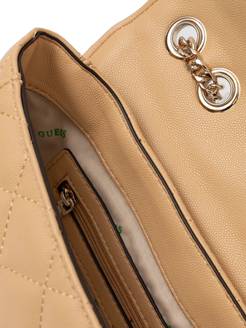 GUESS USA Gewatteerde crossbodytas Beige