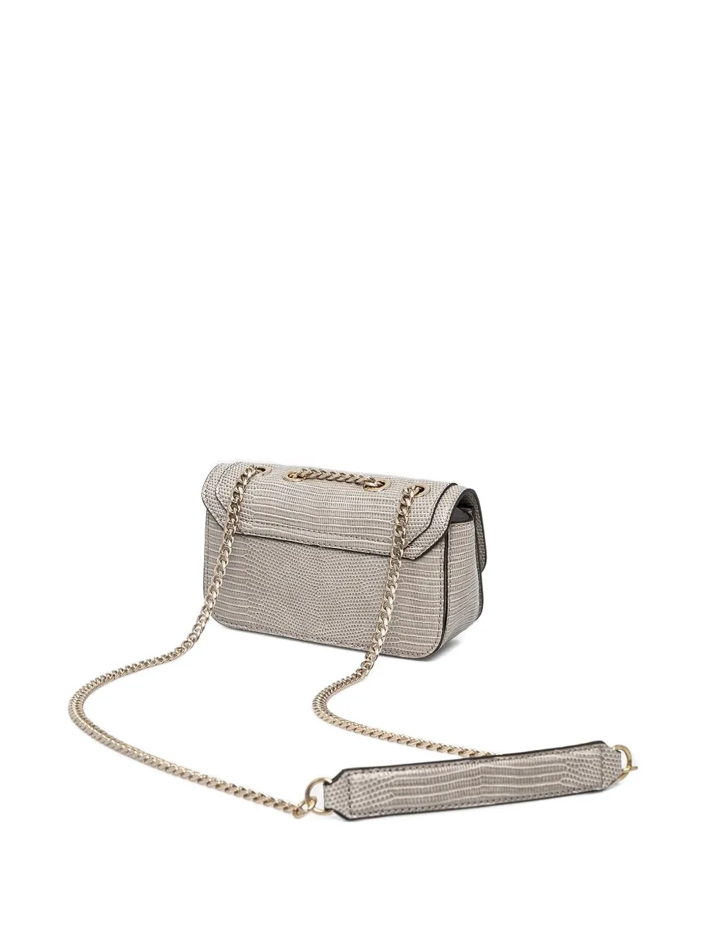 GUESS USA Crossbodytas met slangenleer-effect Beige