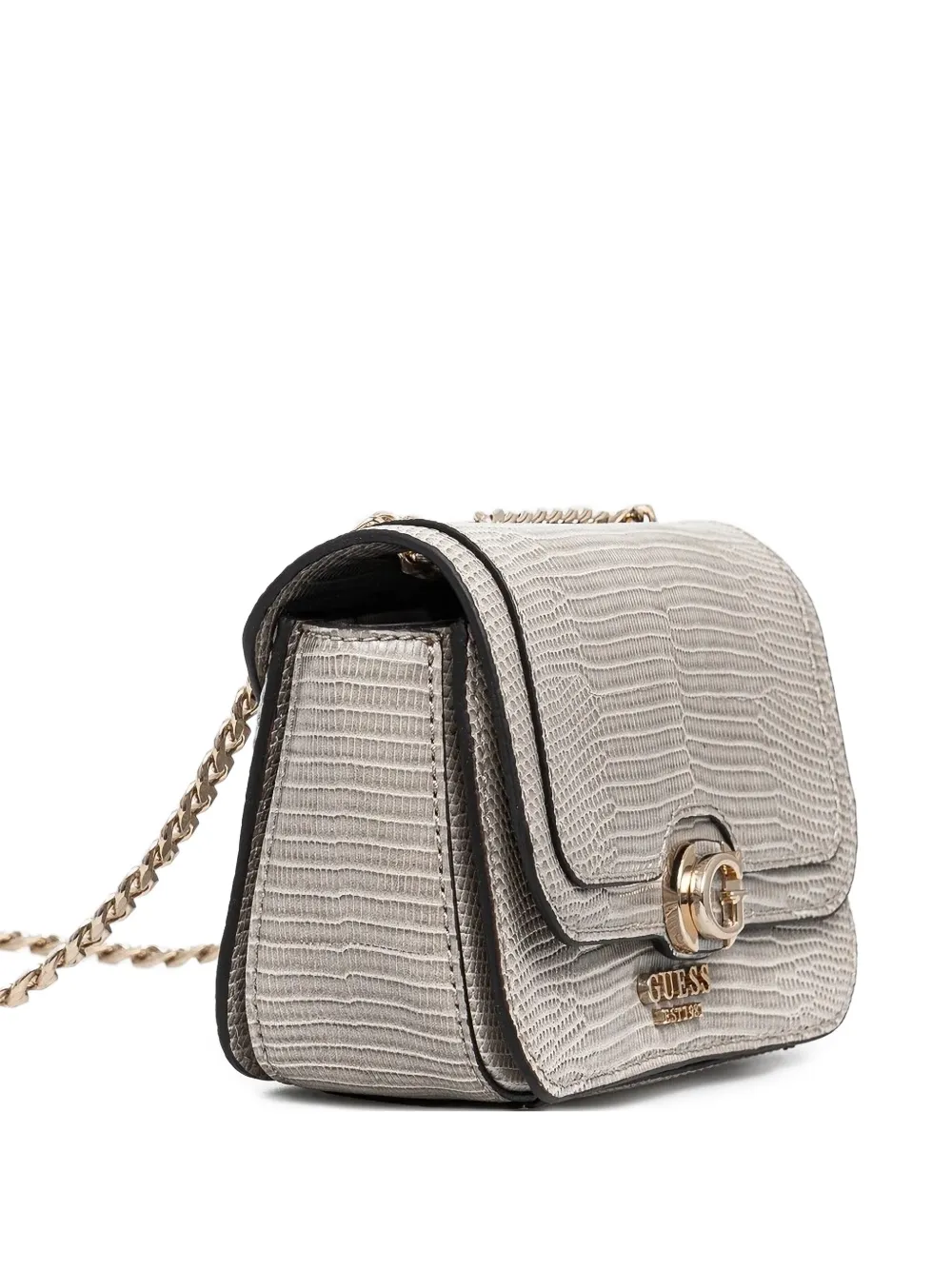 GUESS USA Crossbodytas met slangenleer-effect Beige