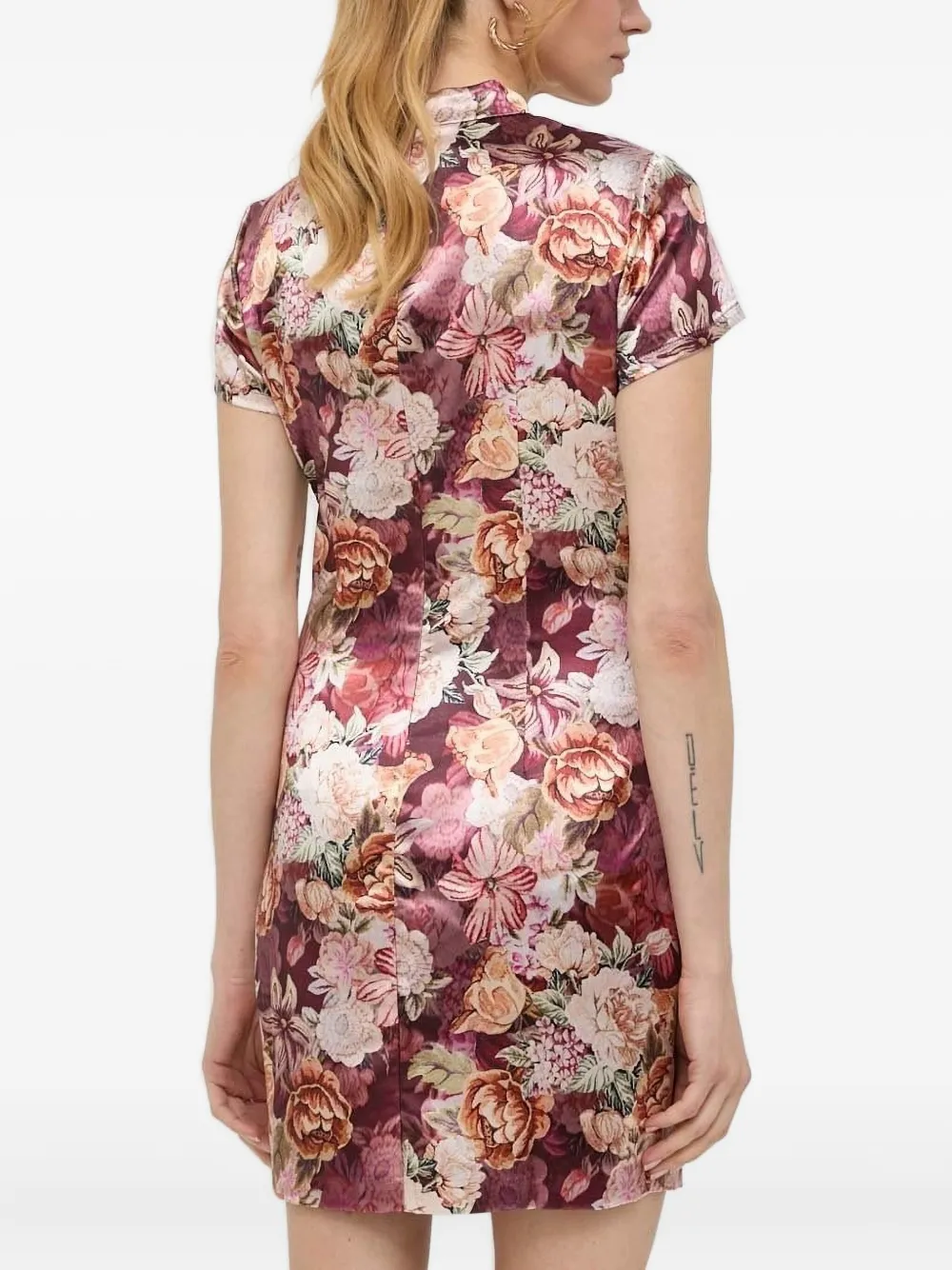 GUESS USA Cocktailjurk met bloemenprint en col - Roze