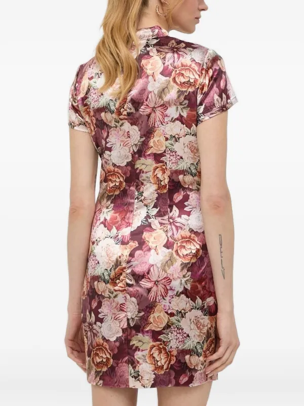 GUESS USA floral-print Turtleneck Mini Cocktail Dress | Pink | FARFETCH ID GUESS USA floral-print Turtleneck Mini Cocktail Dress | Pink | FARFETCH ID