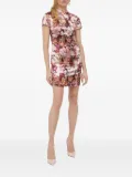 GUESS USA floral-print turtleneck mini cocktail dress - Pink