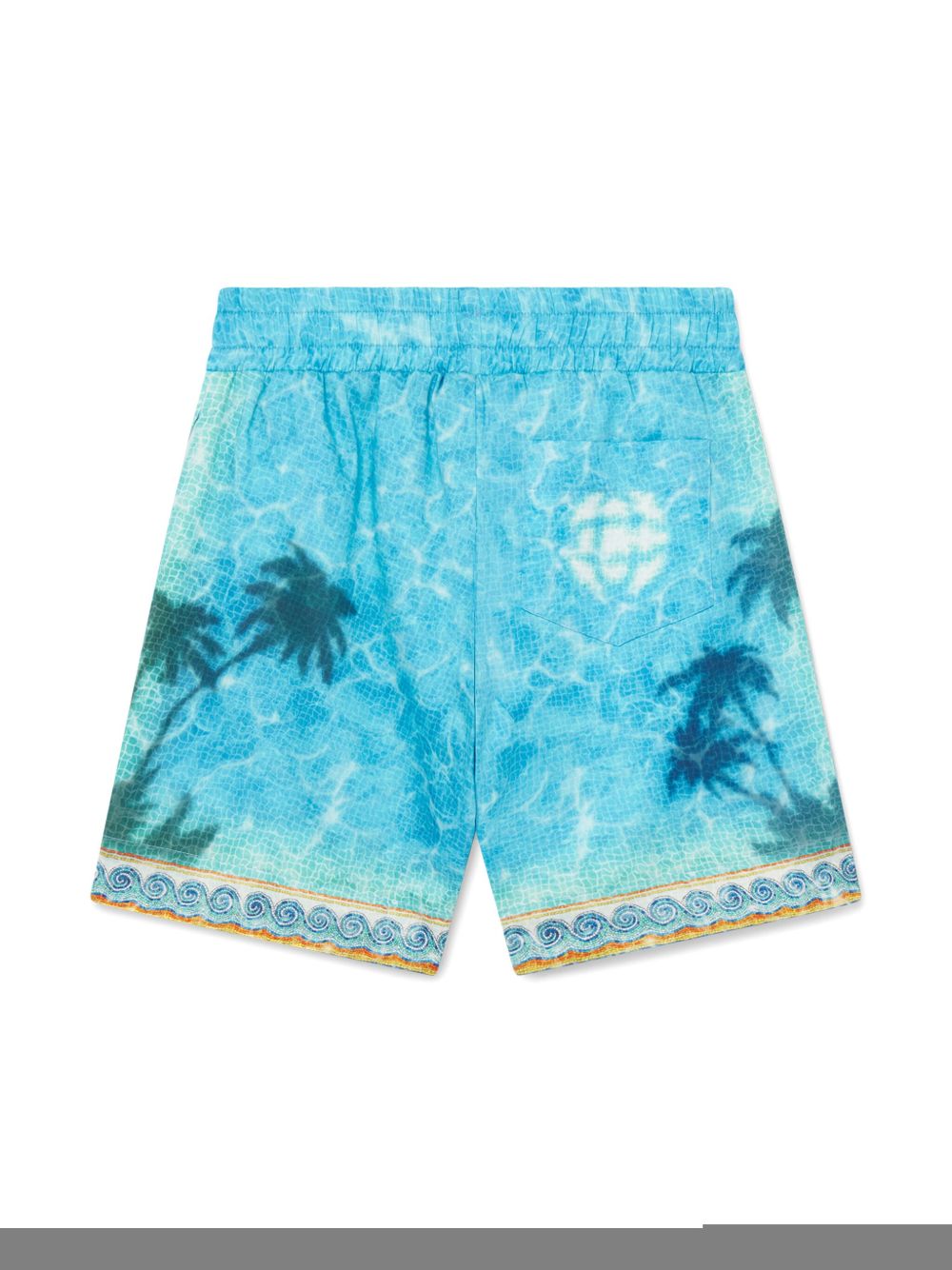 CASABLANCA KIDS printed shorts - Blue