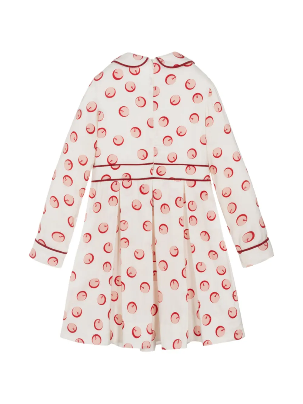 Fendi Kids Shadow Bubbles jurk Wit