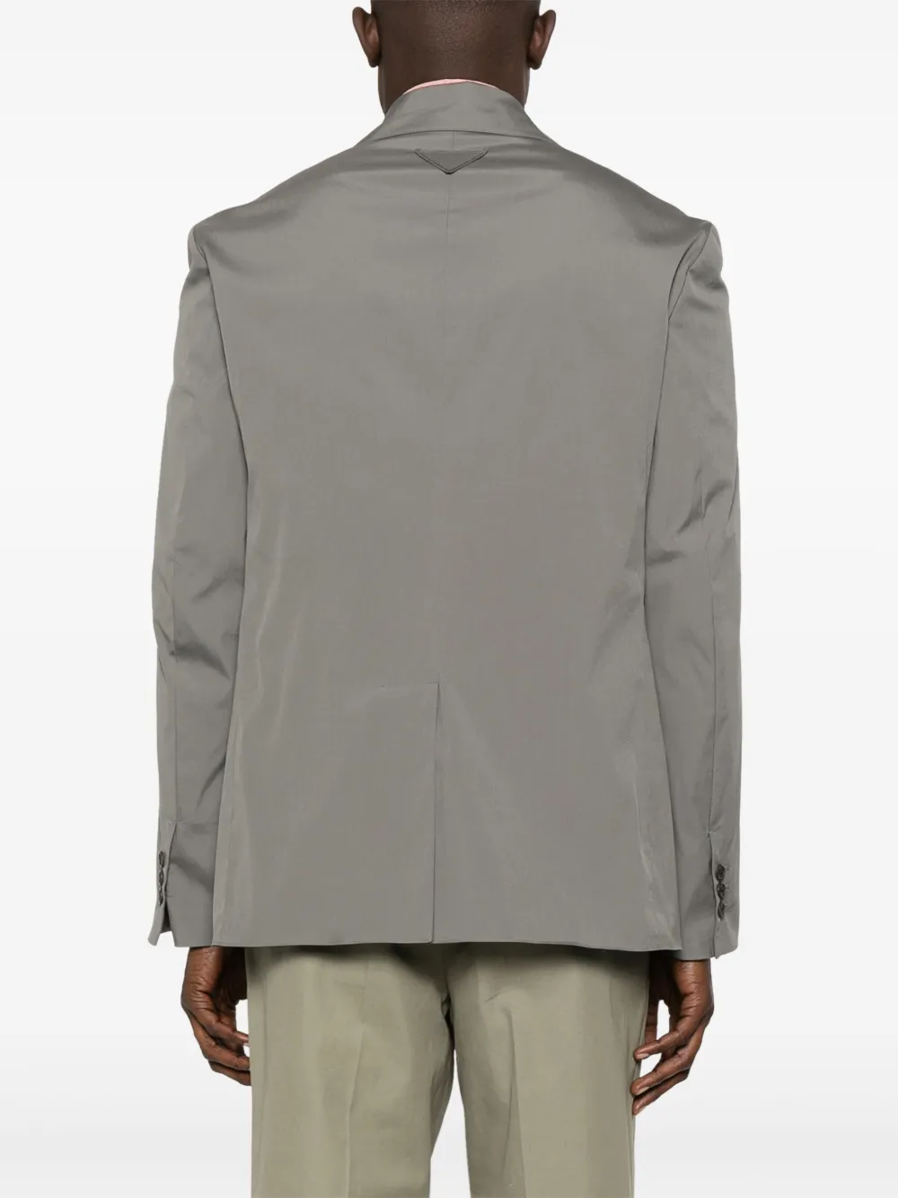 Prada Blazer met enkele rij knopen Grijs