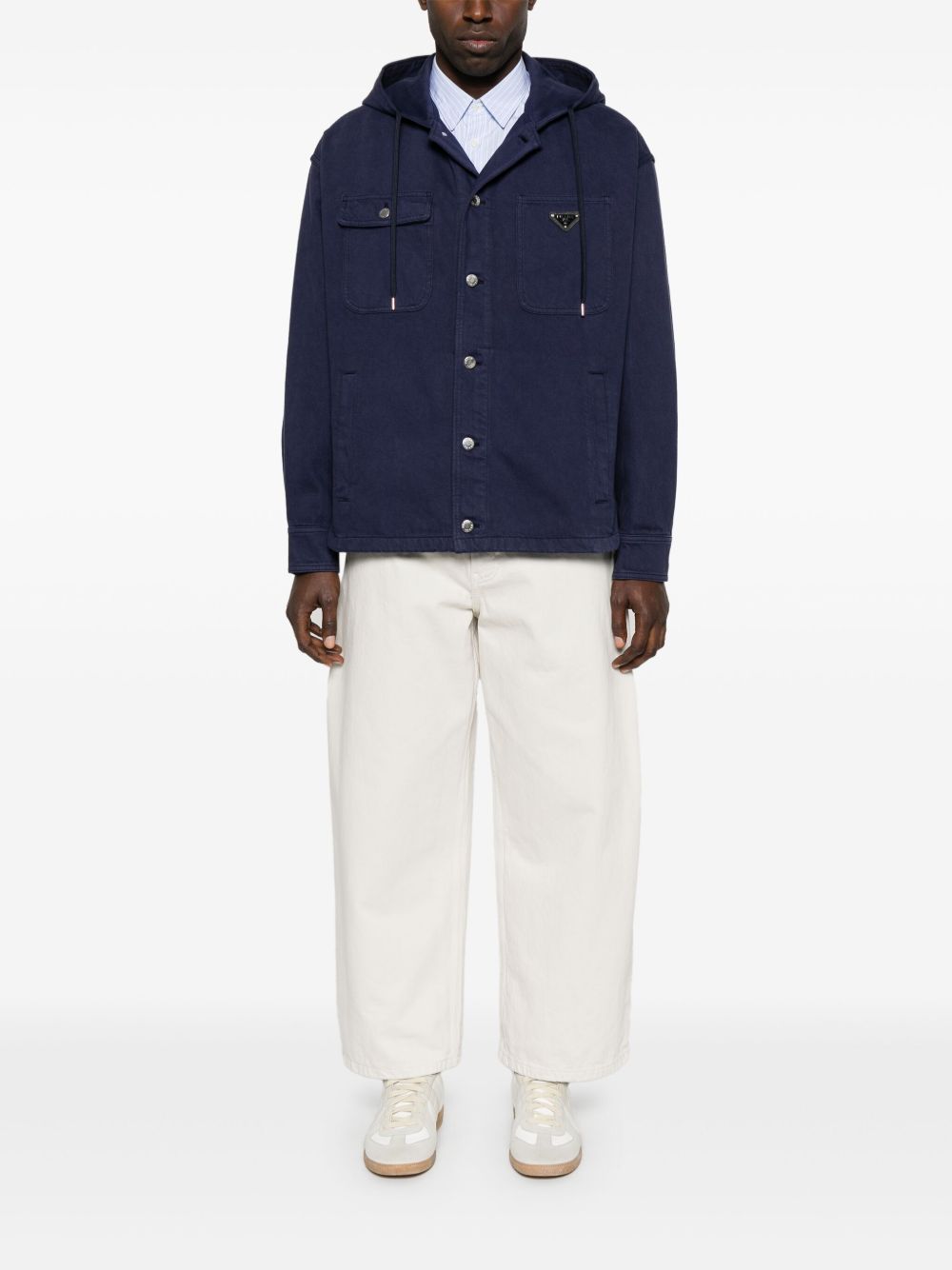 Prada Denim shirtjack - Blauw