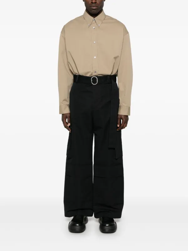 Jil Sander ベルテッド カーゴパンツ | ブラック | FARFETCH JP