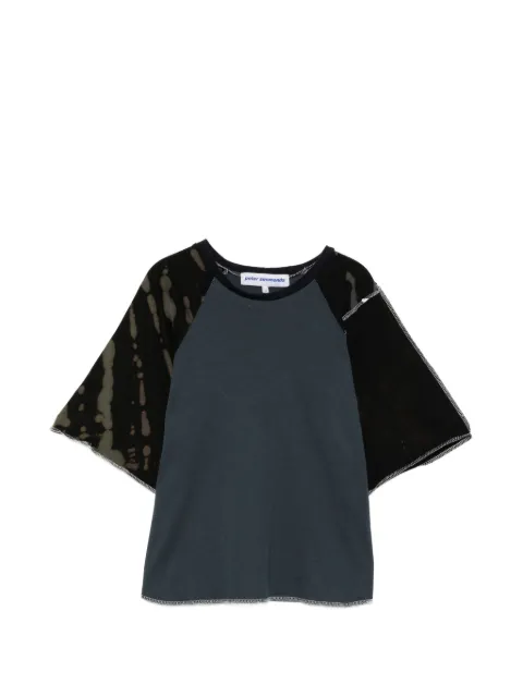 Stain Shade patchwork raglan-sleeve T-shirt