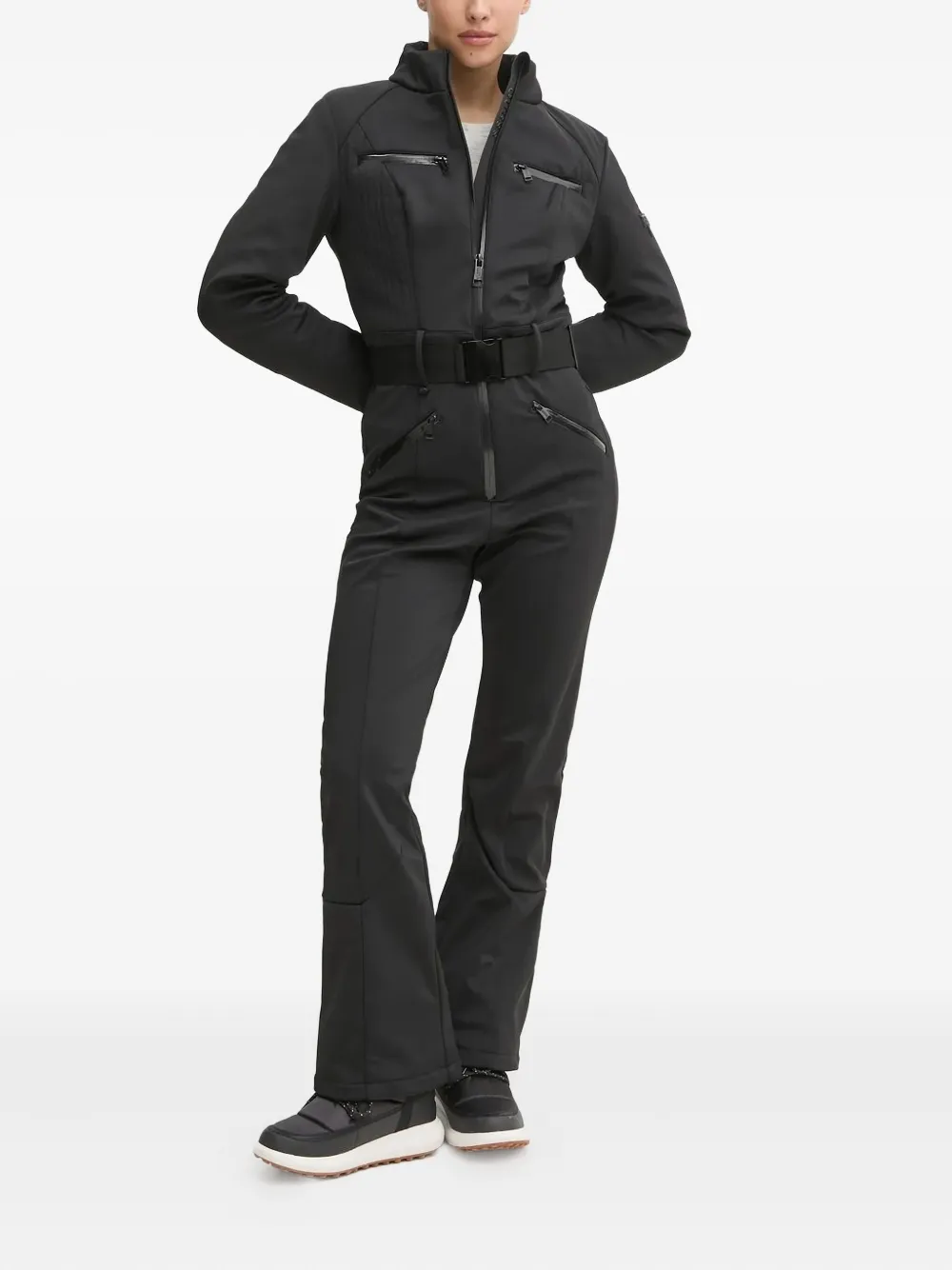 GUESS USA quilted-panel belted ski jumpsuit | Black | Image 1