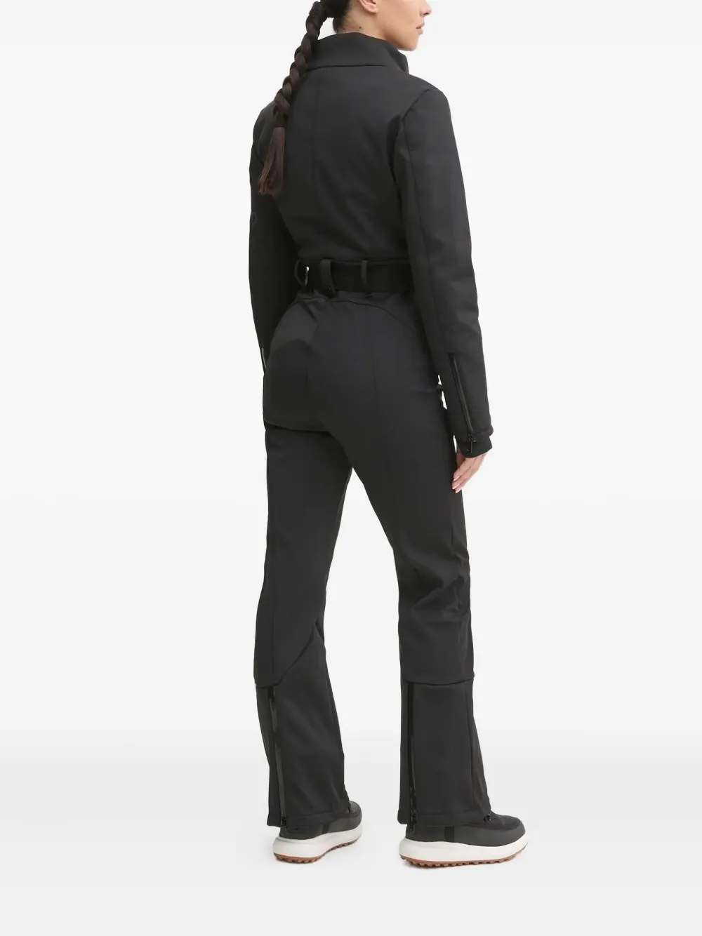 GUESS USA quilted-panel belted ski jumpsuit - Zwart