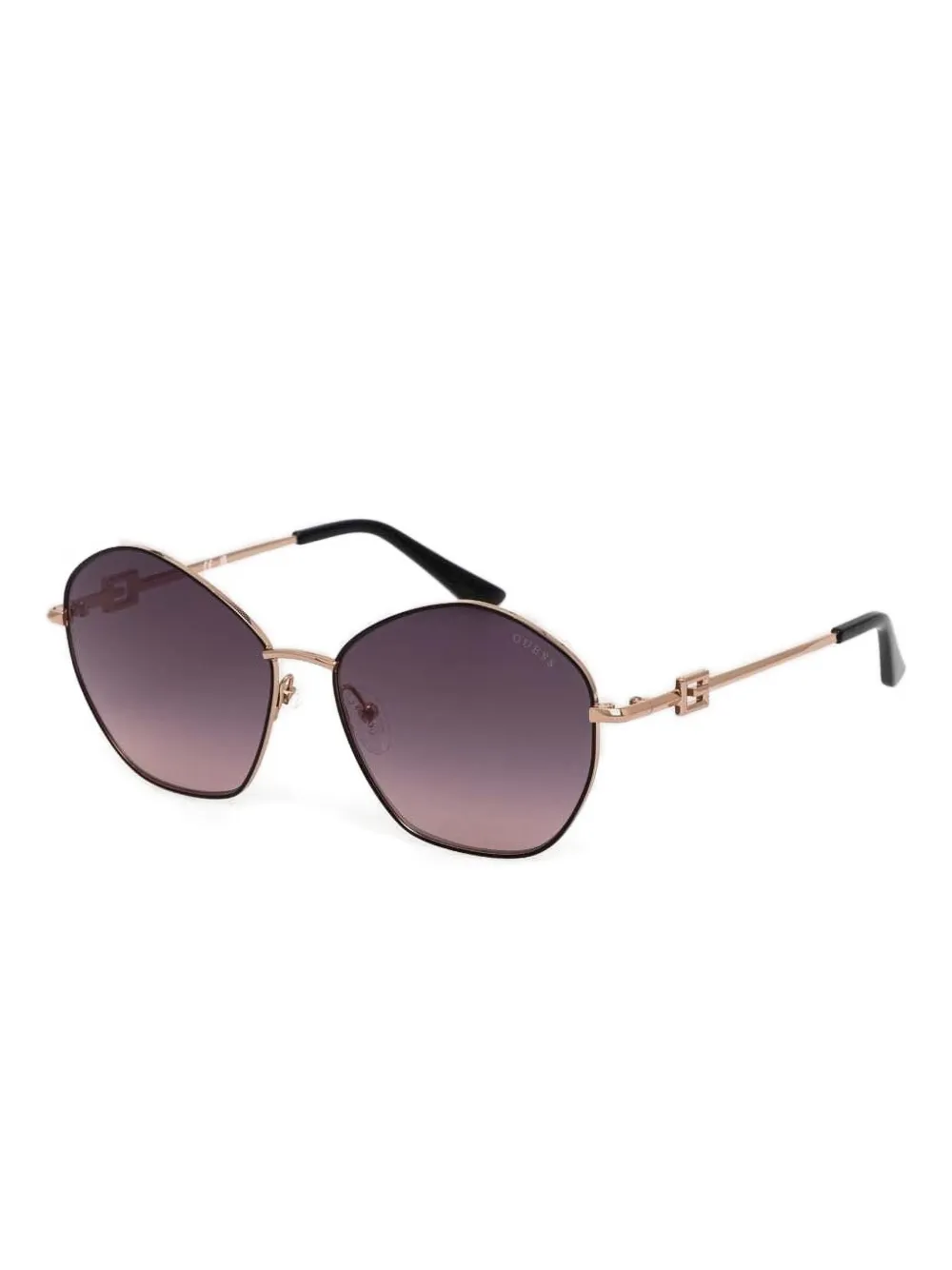 GUESS EYEWEAR Zonnebril met geometrisch montuur - Goud