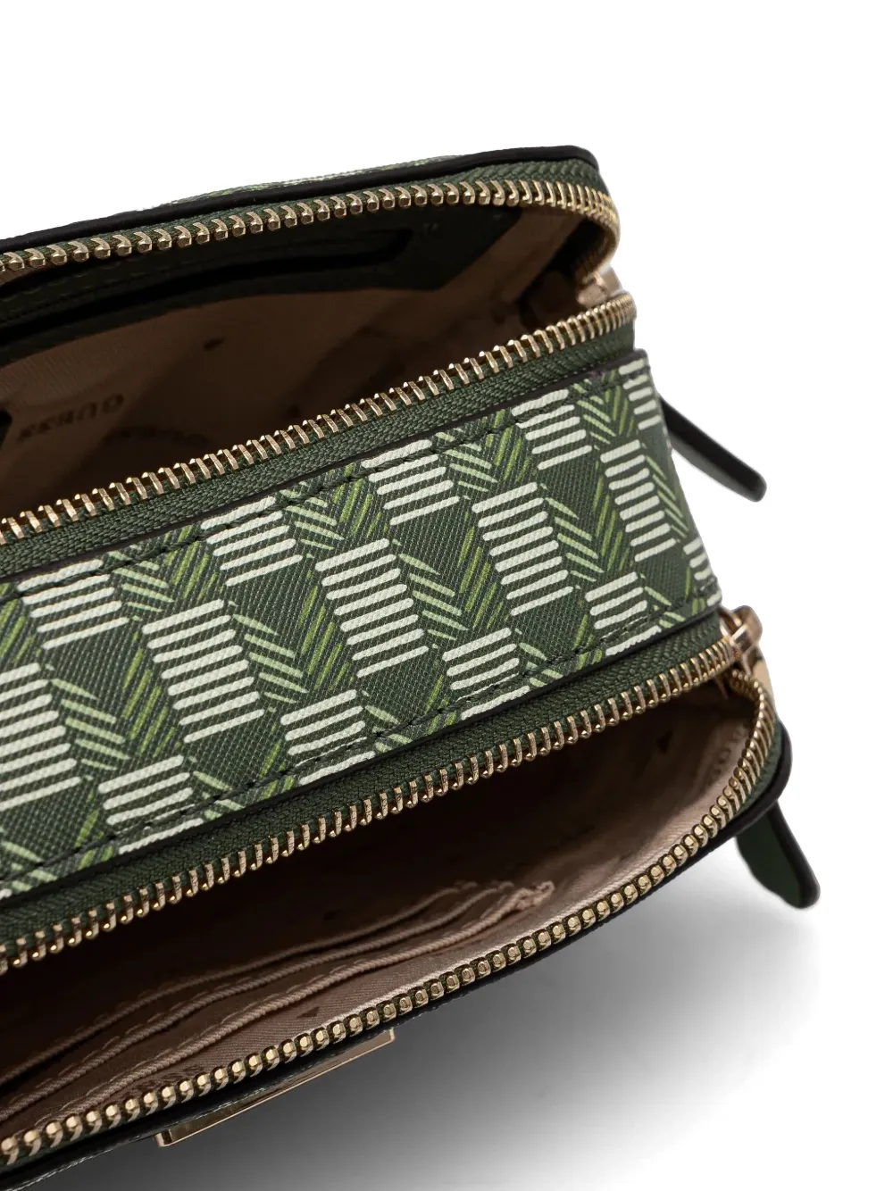 Guess Usa G Wave Cross Body Bag In Green