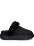 GUESS USA faux-fur slippers - Black