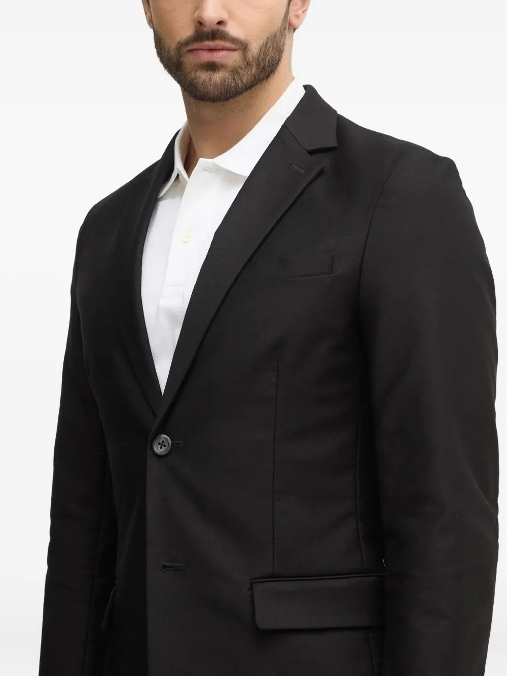 GUESS USA Blazer met zak en twee knopen Zwart