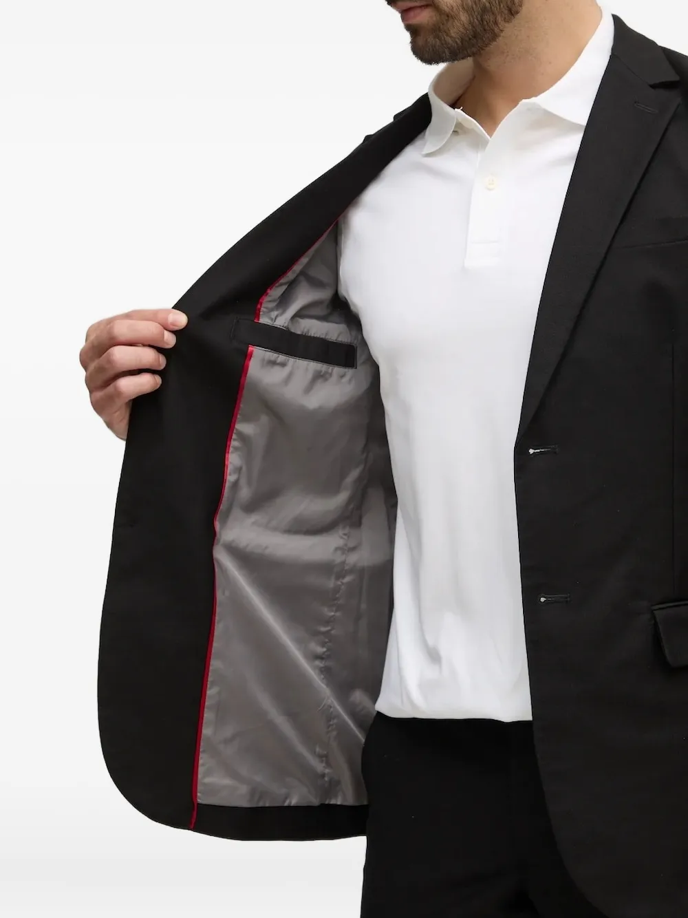 GUESS USA Blazer met zak en twee knopen Zwart