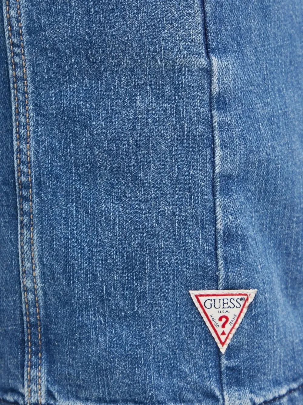 GUESS USA Button-down denim blousejurk Blauw