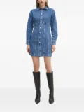 GUESS USA denim button-down shirt mini dress - Blue