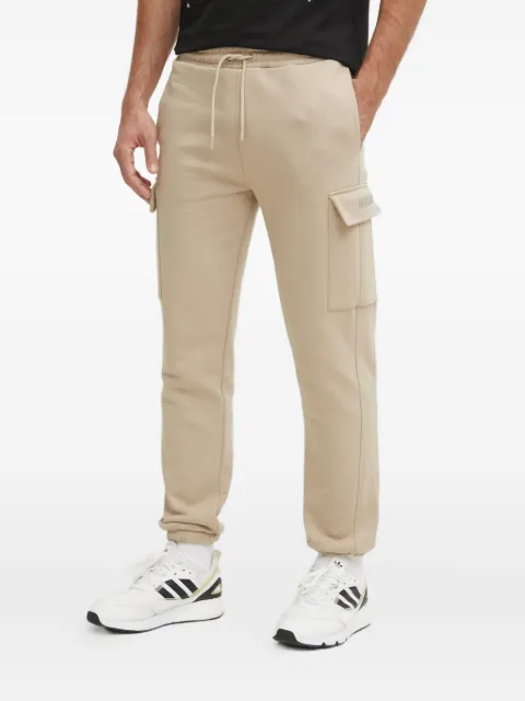 GUESS USA logo-plaque cargo track pants