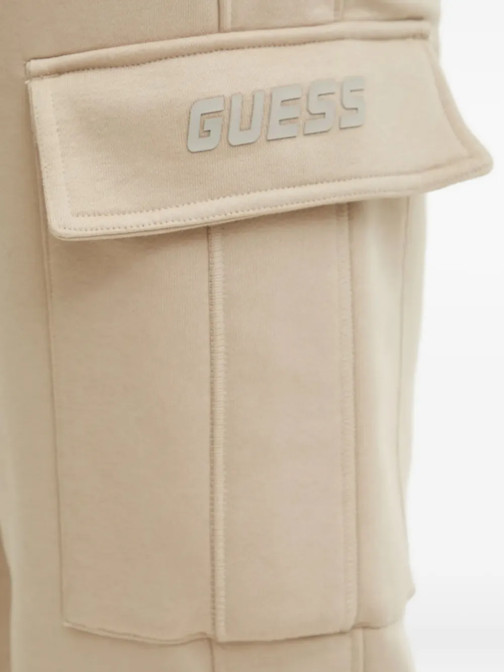 GUESS USA Cargo trainingsbroek met logoplakkaat Beige