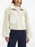 GUESS USA fleece-panelled borg faux fur jacket - Neutrals