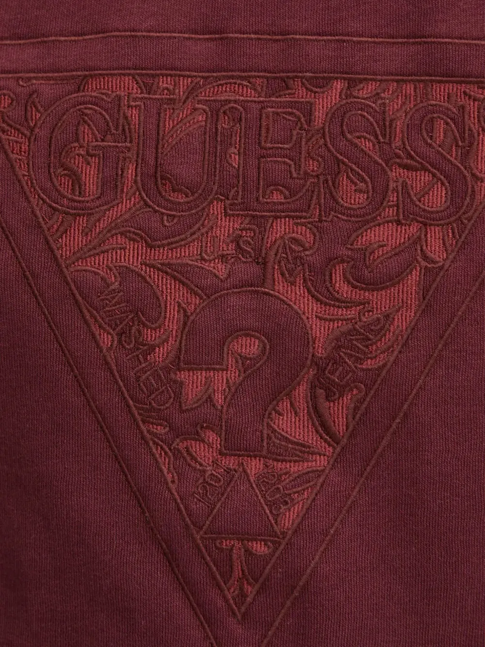 GUESS USA Hoodie met borduurwerk Rood