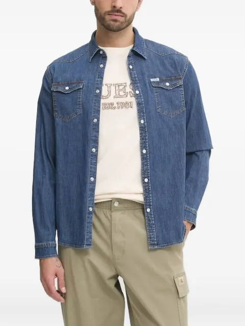 GUESS USA denim flap-pockets shirt