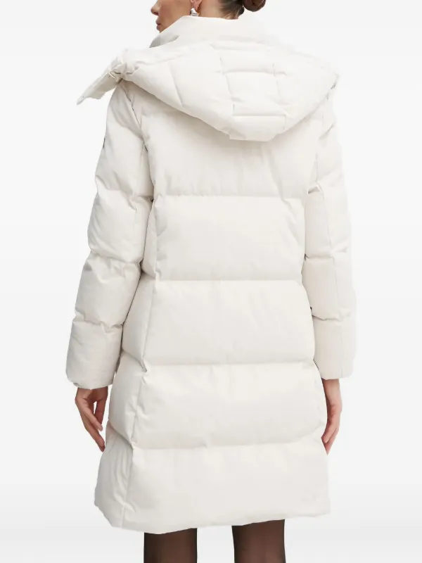 GUESS USA Hooded Puffer Jacket Neutrals FARFETCH GR