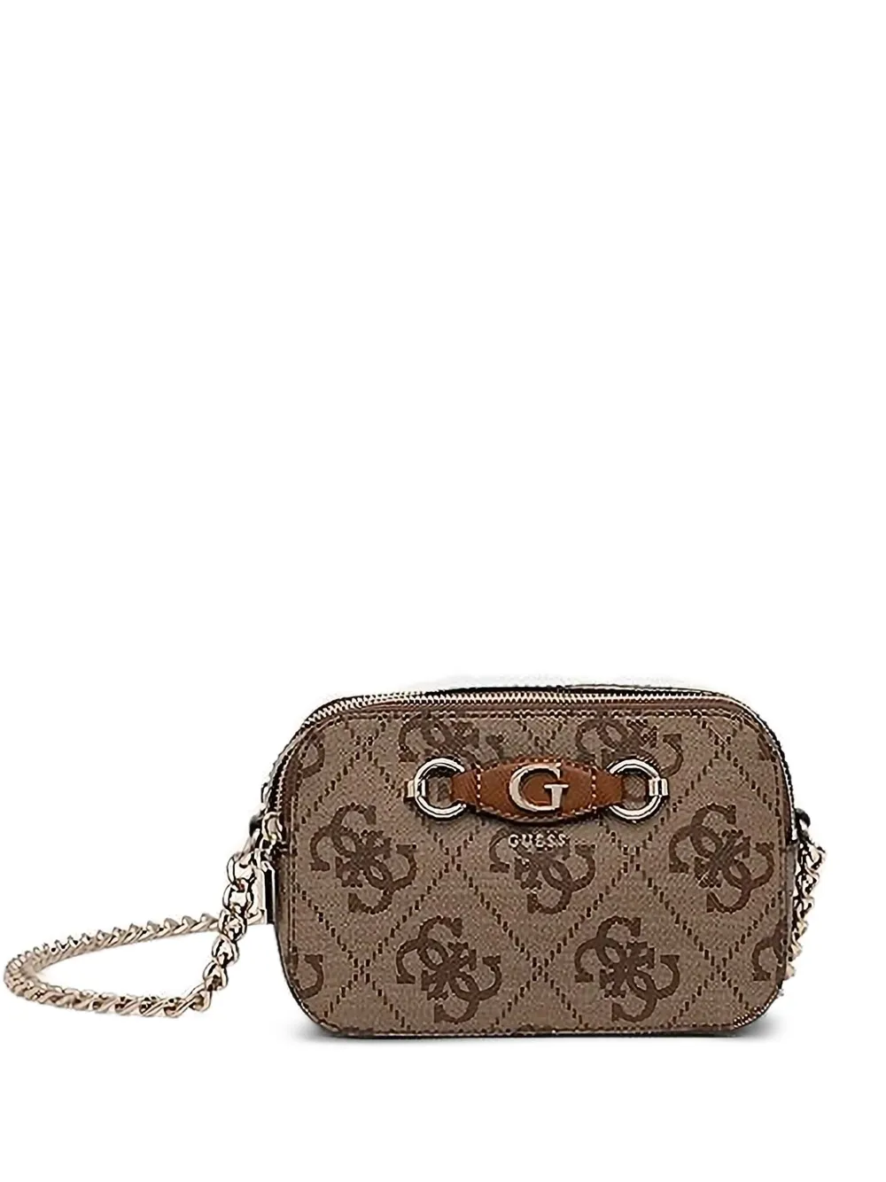 GUESS USA Crossbodytas met logopatroon Bruin