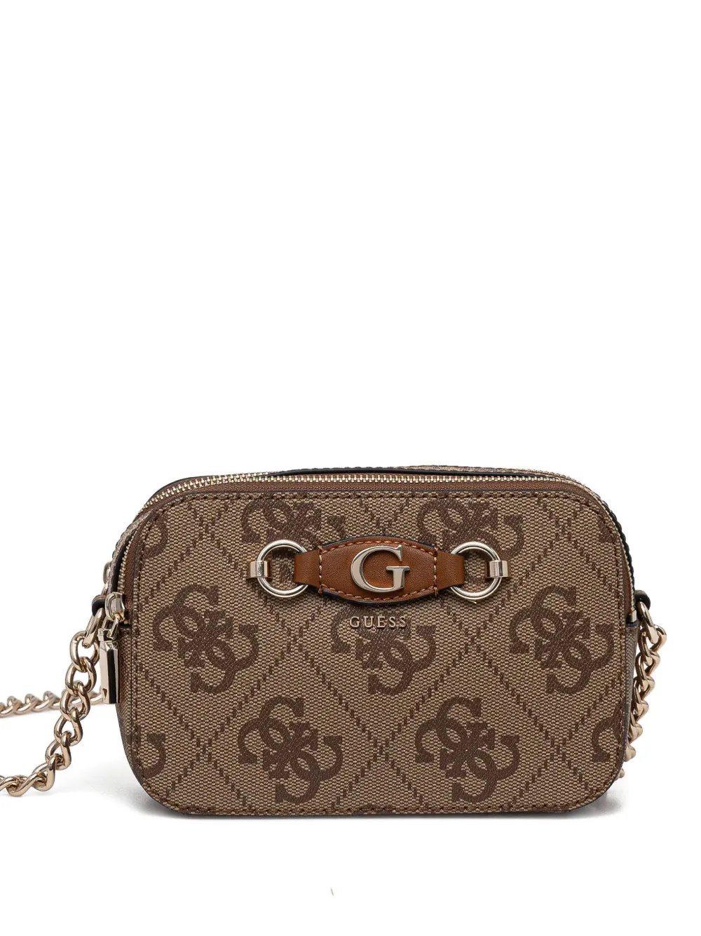 GUESS USA logo-pattern cross-body bag | Brown | Image 1