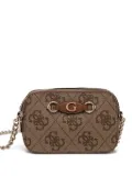 GUESS USA logo-pattern cross-body bag - Brown