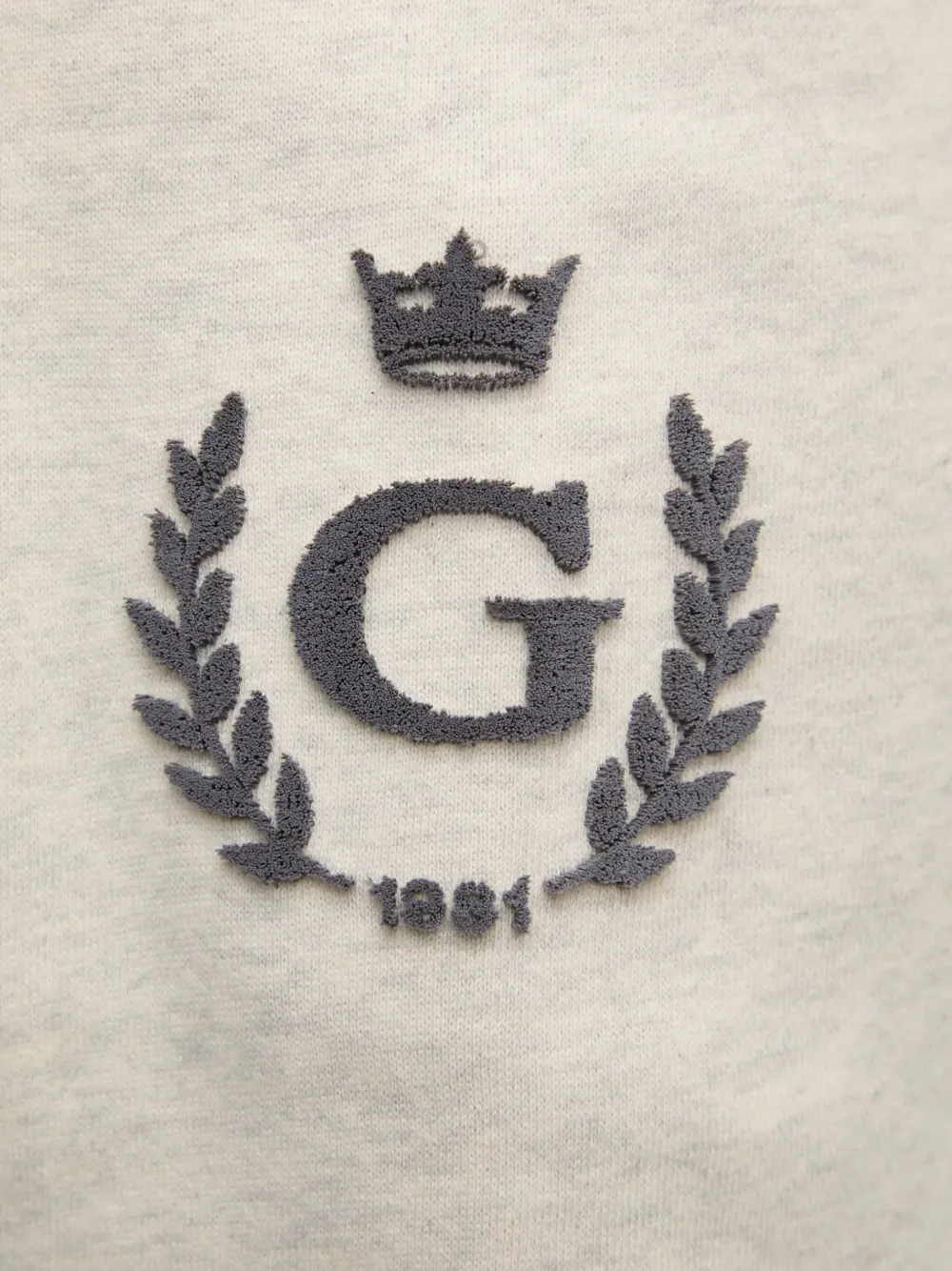 GUESS USA Hoodie met geborduurd logo Beige