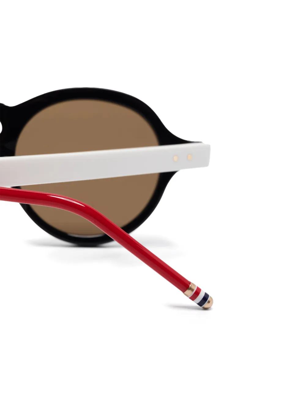 Shop Thom Browne Pantos-frame Sunglasses In Schwarz