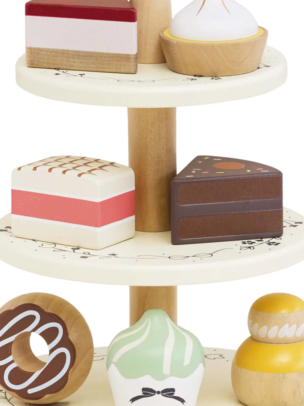  Le Toy Van Figurines Three Tier Cake Stand - Tons Neutres 