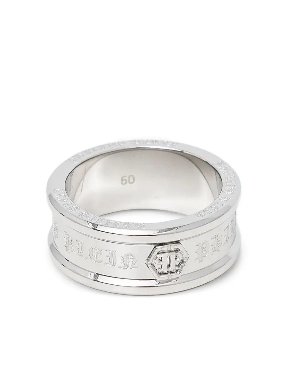 Philipp Plein anillo con logo grabado | plateado | Image 1