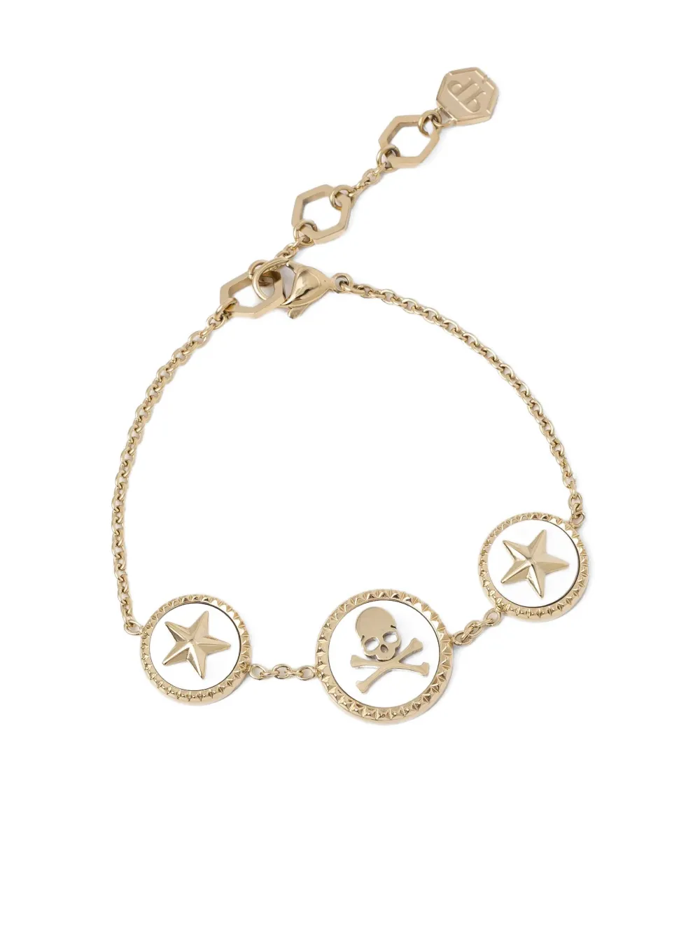 Philipp Plein skull-motif bracelet | Gold | Image 1