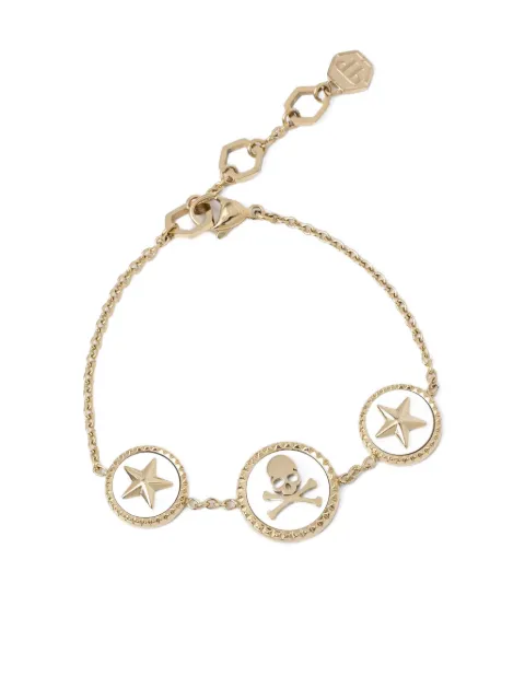 Philipp Plein skull-motif bracelet