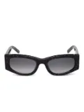 Philipp Plein Eyewear marble-effect sunglasses - Black
