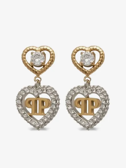 Philipp Plein boucles d'oreilles Rocked Heart